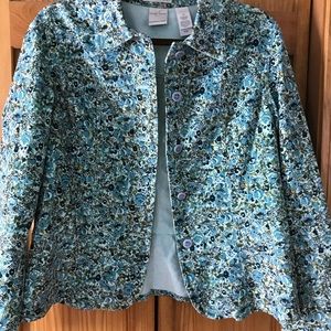 Emma James lightweight floral jacket Size 14